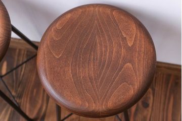 アンティーク家具　ナチュラルなペイントスツール2脚セット(椅子)