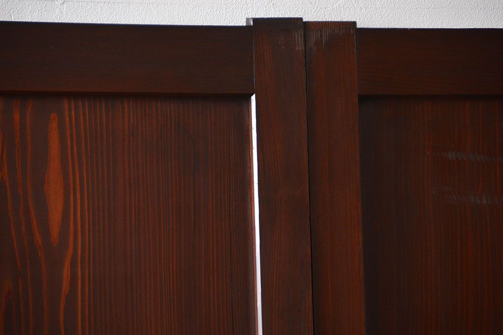 アンティーク　状態の良い格子帯戸4枚セット(古民家、建具)