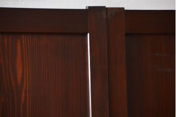 アンティーク　状態の良い格子帯戸4枚セット(古民家、建具)