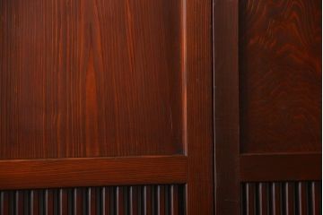 アンティーク　状態の良い格子帯戸4枚セット(古民家、建具)