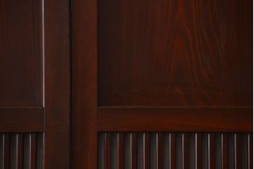 アンティーク　状態の良い格子帯戸4枚セット(古民家、建具)