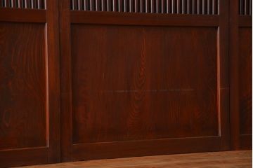 アンティーク　状態の良い格子帯戸4枚セット(古民家、建具)