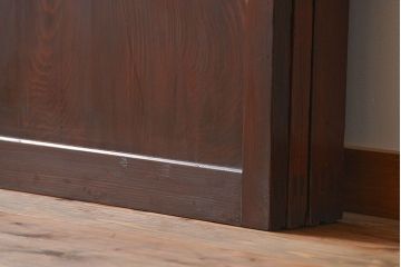 アンティーク　状態の良い格子帯戸4枚セット(古民家、建具)