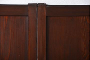 アンティーク　状態の良い格子帯戸4枚セット(古民家、建具)