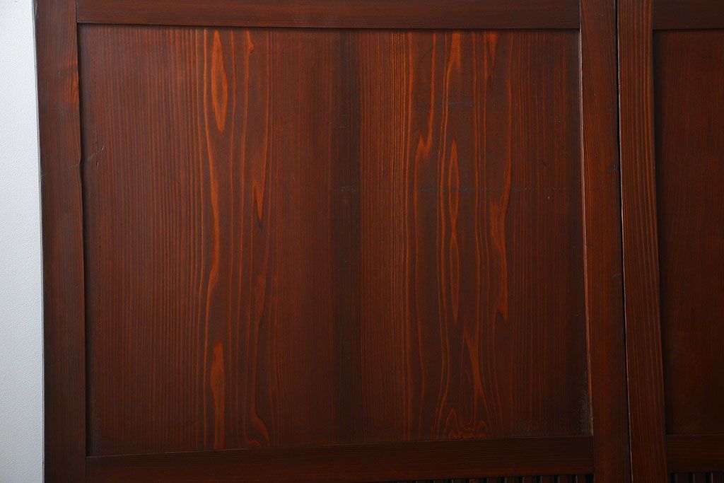 アンティーク　状態の良い格子帯戸4枚セット(古民家、建具)