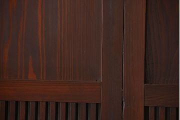 アンティーク　状態の良い格子帯戸4枚セット(古民家、建具)