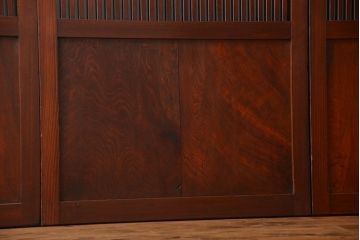 アンティーク　状態の良い格子帯戸4枚セット(古民家、建具)