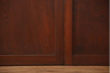 アンティーク　状態の良い格子帯戸4枚セット(古民家、建具)