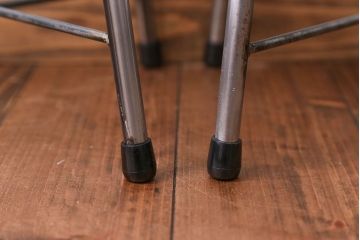 ラフジュ工房オリジナル　座面クッション付きスツール2脚セット(椅子、イス、チェア)