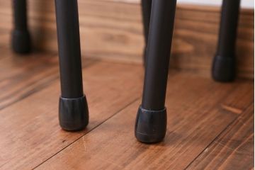 アンティーク家具　ペイント鉄脚のナチュラルスツール2脚セット(椅子、イス)