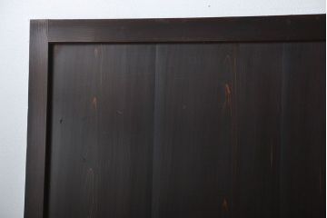 古民具・骨董　色ガラス入りのガラス帯戸4枚セット(引き戸、ガラス戸)