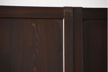 古民具・骨董　色ガラス入りのガラス帯戸4枚セット(引き戸、ガラス戸)