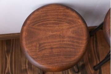 ラフジュ工房オリジナル　ワークスツール(椅子、イス)2脚セット