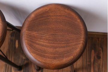 ラフジュ工房オリジナル　ワークスツール(椅子、イス)2脚セット