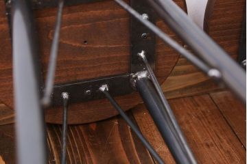 ラフジュ工房オリジナル　ワークスツール(椅子、イス)2脚セット