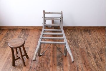 フランスアンティーク　シャビーなかわいい一輪車(手押し車、ガーデニング)