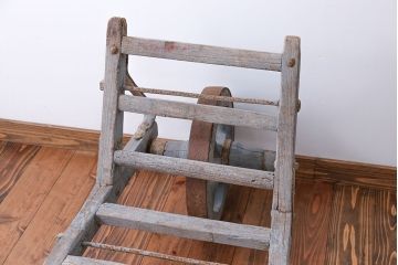 フランスアンティーク　シャビーなかわいい一輪車(手押し車、ガーデニング)