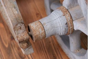 フランスアンティーク　シャビーなかわいい一輪車(手押し車、ガーデニング)