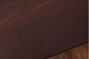 アンティーク家具　アンティーク　天板一枚板　鉄脚横長テーブル(作業台)