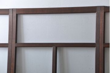 アンティーク　モールガラスとゆらゆらガラスの上品なガラス戸4枚セット