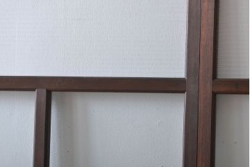 アンティーク　モールガラスとゆらゆらガラスの上品なガラス戸4枚セット