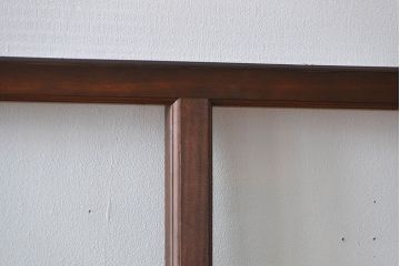 アンティーク　モールガラスとゆらゆらガラスの上品なガラス戸4枚セット