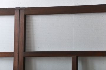 アンティーク　モールガラスとゆらゆらガラスの上品なガラス戸4枚セット