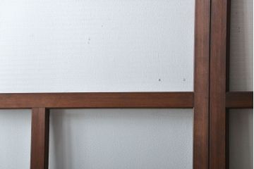 アンティーク　モールガラスとゆらゆらガラスの上品なガラス戸4枚セット