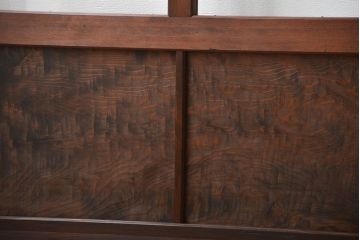 アンティーク　モールガラスとゆらゆらガラスの上品なガラス戸4枚セット