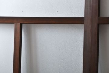 アンティーク　シンプルで上質な作りのガラス戸3枚セット(引き戸、建具)