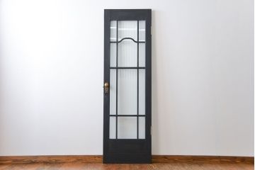 アンティークペイント モールガラス入りの細身ドア(扉)