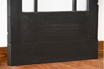 アンティークペイント モールガラス入りの細身ドア(扉)