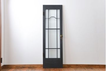 アンティークペイント モールガラス入りの細身ドア(扉)