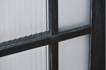 アンティークペイント モールガラス入りの細身ドア(扉)