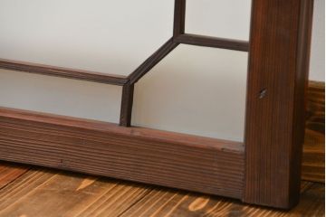 大正ロマン　すりガラス入りの明り取り2枚セット(欄間)