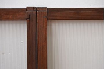 アンティーク　モールガラス入りの小さなガラス戸4枚セット(1)(引き戸)