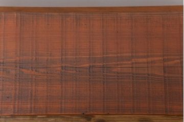 レトロ家具　昭和レトロ 天板一枚板　鉄脚ベンチ(1)