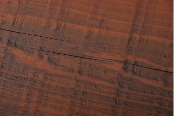 レトロ家具　昭和レトロ 天板一枚板　鉄脚ベンチ(1)