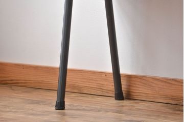 レトロ家具　昭和レトロ 天板一枚板　鉄脚ベンチ(1)