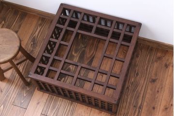 アンティーク雑貨　古民具・骨董 作り込みが秀逸なこたつやぐら(炬燵櫓)