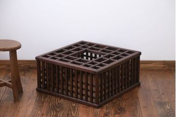 アンティーク雑貨　古民具・骨董 作り込みが秀逸なこたつやぐら(炬燵櫓)