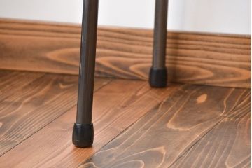レトロ家具　昭和レトロ　天板一枚板　古材を使った鉄脚テーブル(3)(作業台)