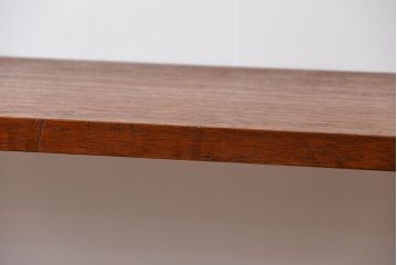 レトロ家具　昭和レトロ　天板一枚板!古材を使った鉄脚テーブル(2)(作業台)