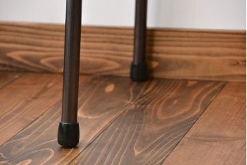 レトロ家具　昭和レトロ　天板一枚板!古材を使った鉄脚テーブル(2)(作業台)