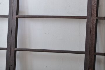 アンティーク　シンプルなガラス戸3枚セット(引き戸、建具)