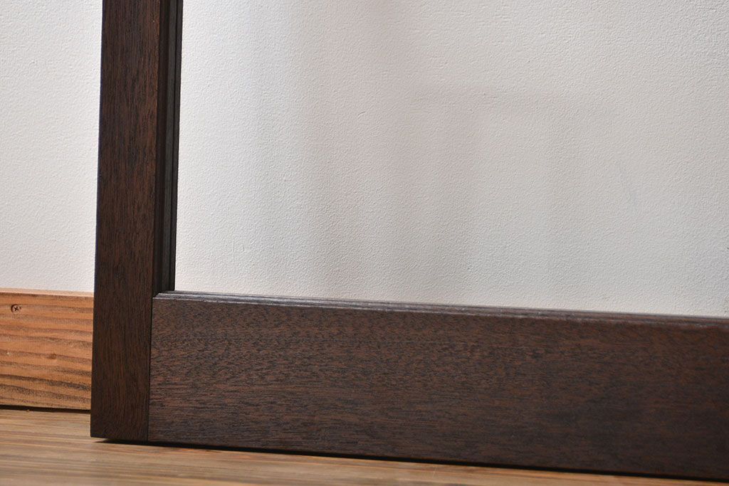 アンティーク　シンプルなガラス戸3枚セット(引き戸、建具)