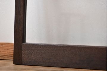 アンティーク　シンプルなガラス戸3枚セット(引き戸、建具)