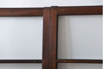 アンティーク　シンプルなガラス戸3枚セット(引き戸、建具)