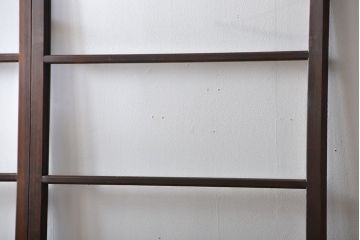 アンティーク　シンプルなガラス戸2枚セット(引き戸、建具)