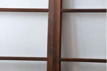 アンティーク　シンブルなガラス戸4枚セット(引き戸、建具)